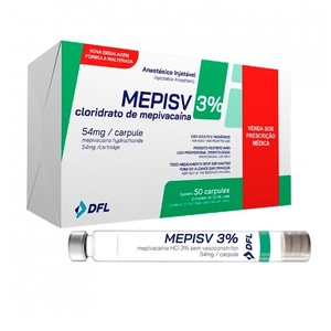 [40205] ANESTESIA MEPIVACAINA 3% SIN VASO BLISTER DE 10 UNIDADES DFL