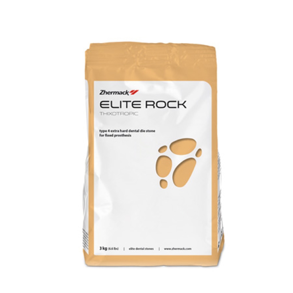 YESO ELITE ROCK TIPO 4 PARA MUÑONES EN PROTESIS FIJA SACO 25 KILOS GRIS REF. C410330